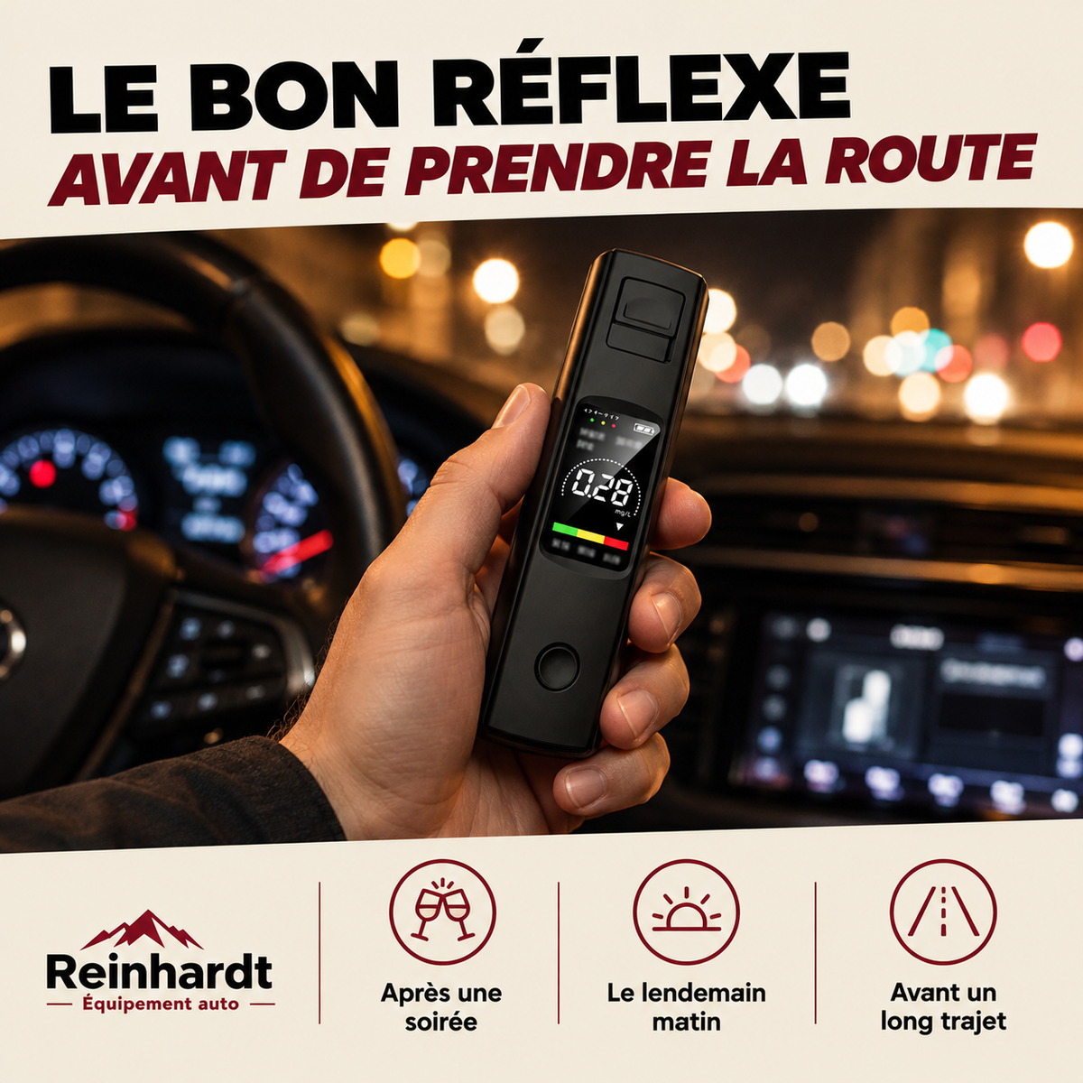 Le bon réflexe avant de prendre la route